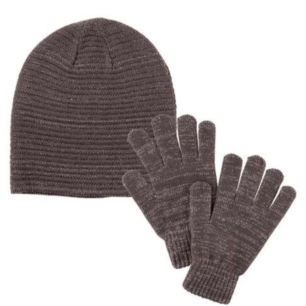 HAT ATTACK Sparkle Beanie & Gloves Set